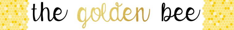 the golden bee shop logo / from: belongwithwildflowers.com / shop: http://goldenbeeshop.etsy.com